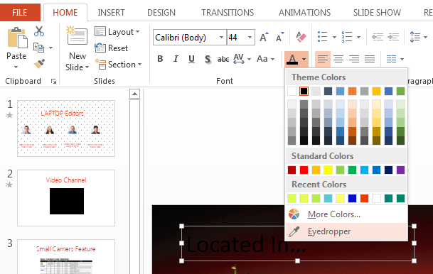 use eyedropper to match colors in powerpoint for mac